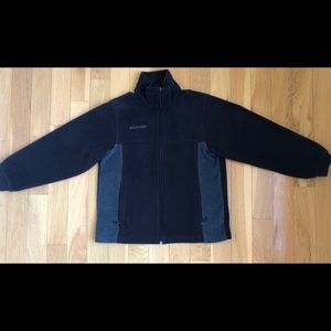 Columbia Youth Black Fleece/ Jacket Sz 14/16